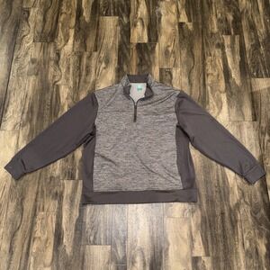 Pro Tour Golf 1/4 Zip Grey Pullover Long Sleeve Jacket Men's Size Large